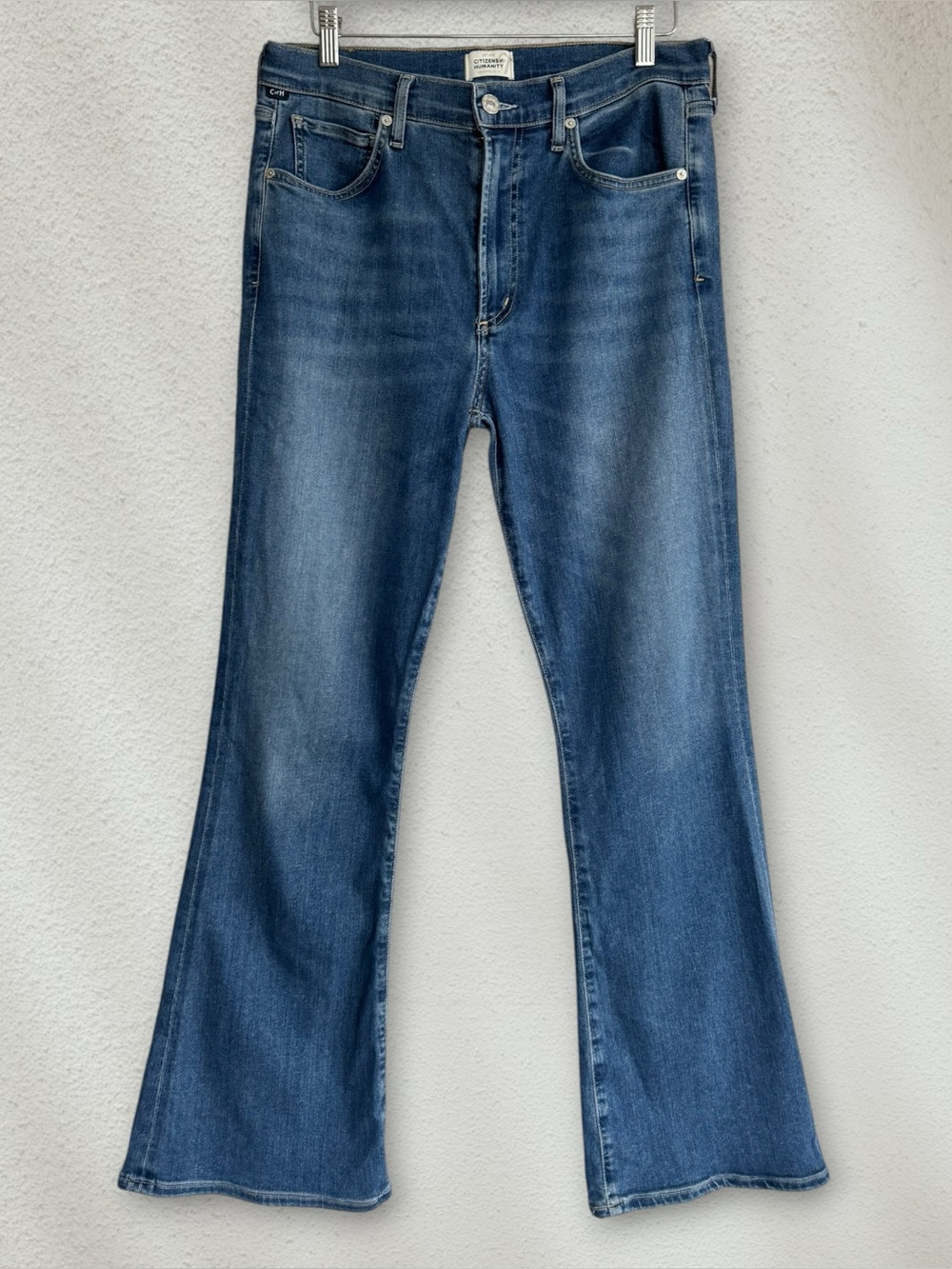 Citizens of Humanity Lilah High Rise Flared Jeans Morella Dark Wash Size 30
